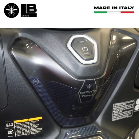 Adesivi 3D protezione accensione tunnel scooter compatibile con Yamaha Tmax 2022