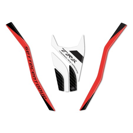 Adesivi 3D Protezione Becco Frontale moto compatibile con Benelli TRK 702 702X