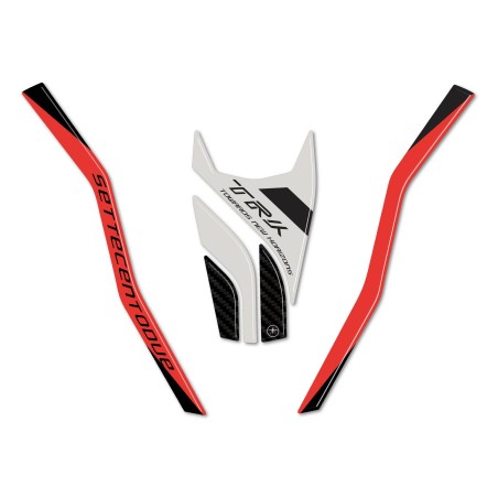 Adesivi 3D Protezione Becco Frontale moto compatibile con Benelli TRK 702 702X