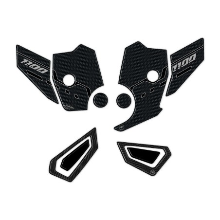 Adesivi 3D protezione completa battitacco compatibili con Honda Nt1100 2022-23
