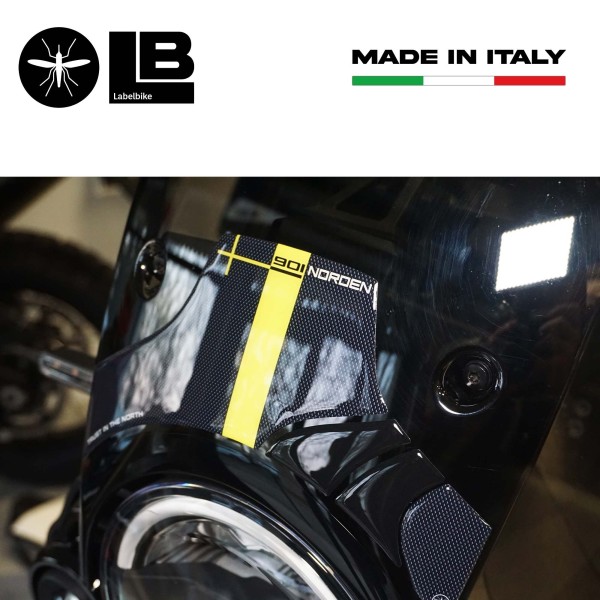 Adesivi 3D Protezione Cupolino moto compatibili con Husqvarna Norden 901