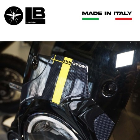 Stickers 3D protecteur de pare-brise moto compatible avec Husqvarna Norden 901
