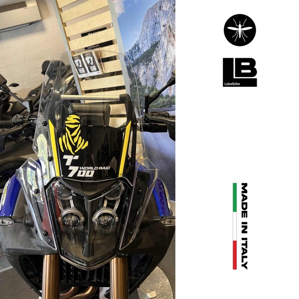 Adesivi 3D Protezione Cupolino moto compatibili con Yamaha Tenere 700 World Raid