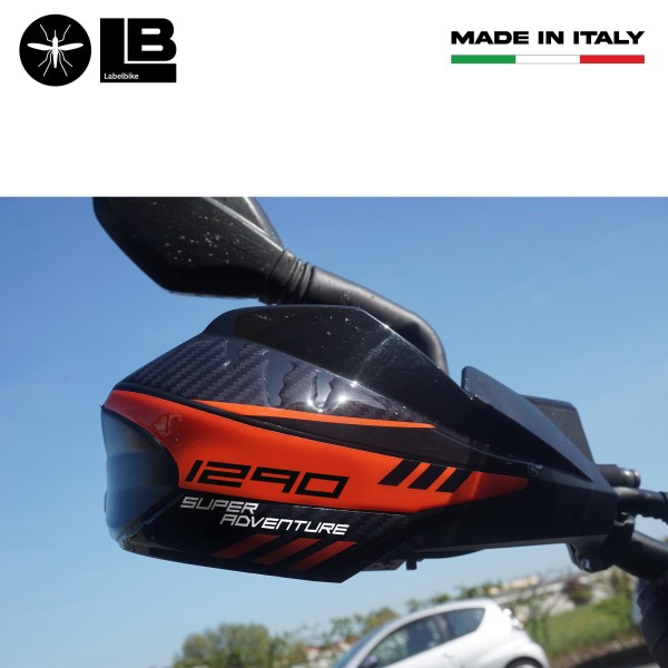 Adesivi 3D Protezione Paramani compatibile con KTM 1290 Super Adventure 2016-20