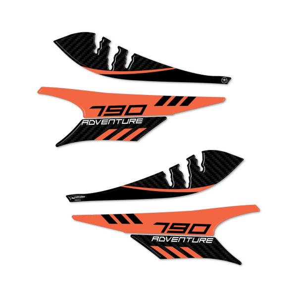 Adesivi 3D Protezione Paramani moto compatibile con KTM 790 Adventure 2019-2024