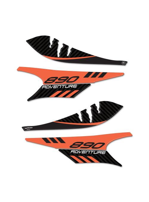 3D pegatinas guardamanos moto compatible con KTM 890 Adventure 2021-2022 2