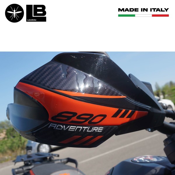 Adesivi 3D Protezione Paramani moto compatibile con KTM 890 Adventure 2021-2022