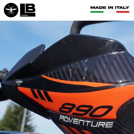 Adesivi 3D Protezione Paramani moto compatibile con KTM 890 Adventure 2021-2022