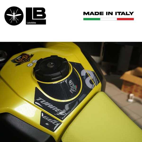 Autocollants 3D Tank Guard compatibles avec Aprilia Tuareg 660 2022-2025