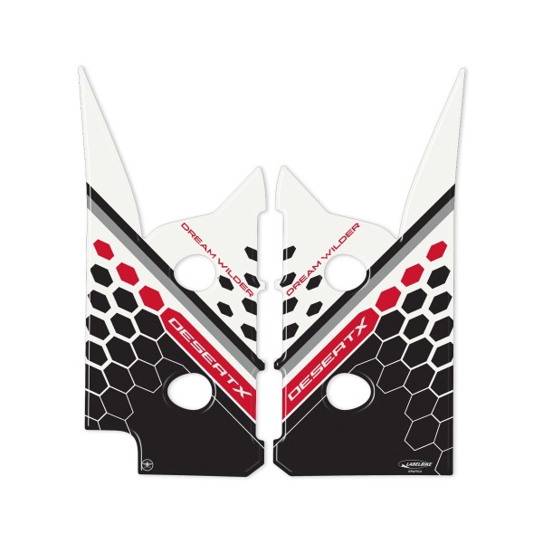 Stickers 3D Protection garde-boue moto compatible avec Ducati DesertX