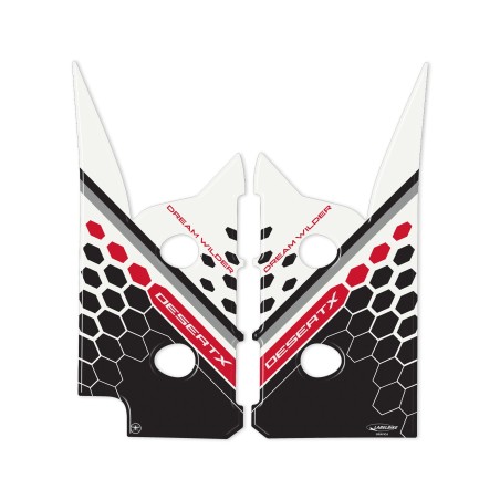 Adesivi 3D Protezione parasteli parafango moto compatibili con Ducati DesertX