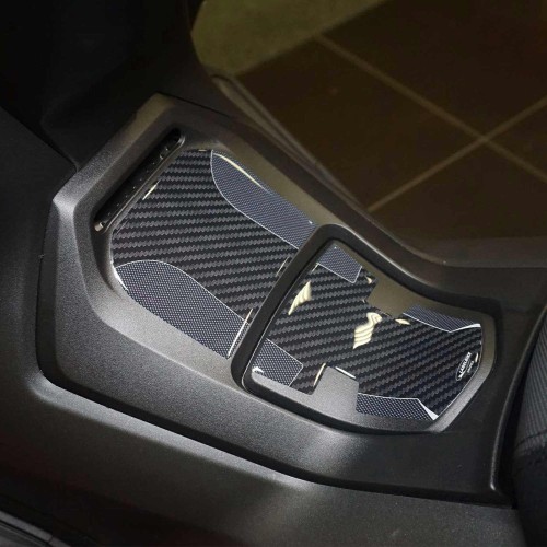 Adesivi 3D protezione pedana sportello compatibile con Honda Forza 300 2018-20