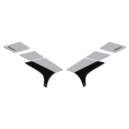 Adesivi 3D Protezione pedane piedi passeggero compatibili con Yamaha Tmax 2022-5