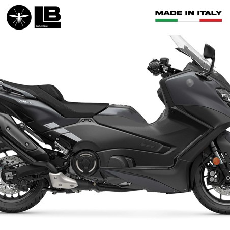 Adesivi 3D Protezione pedane piedi passeggero compatibili con Yamaha Tmax 2022-5