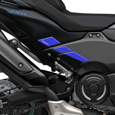 Adesivi 3D Protezione pedane piedi passeggero compatibili con Yamaha Tmax 2022-5
