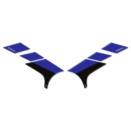 Adesivi 3D Protezione pedane piedi passeggero compatibili con Yamaha Tmax 2022-5