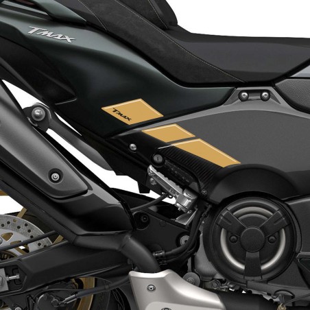 Adesivi 3D Protezione pedane piedi passeggero compatibili con Yamaha Tmax 2022-5