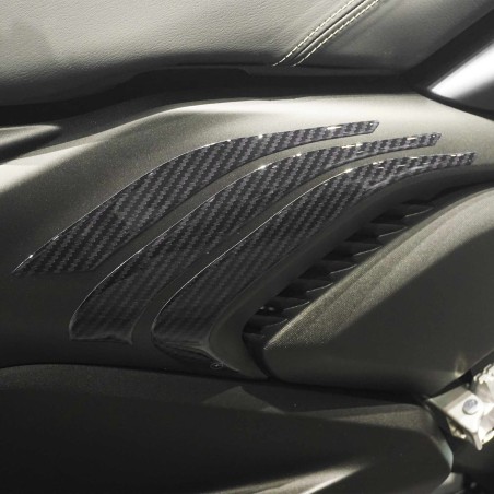 Pegatinas 3D Protección estribera pasajero compatible con Yamaha Xmax 2023