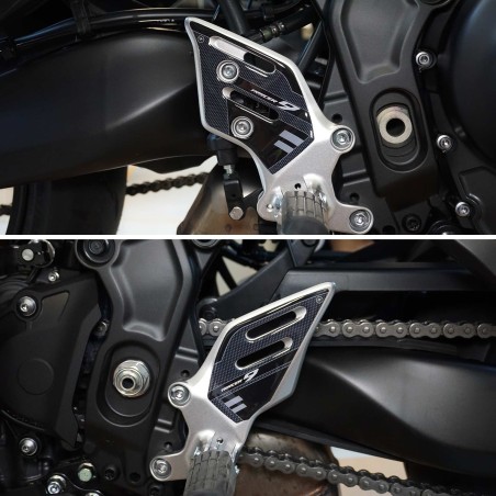 Adesivi 3D Protezioni Batti Tacco compatibili con Yamaha Tracer 9 2021 - 2024