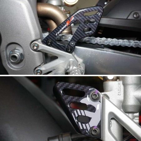 Stickers 3D Protecteurs de talons compatibles avec Aprilia Tuono V4 1100 2011-2025