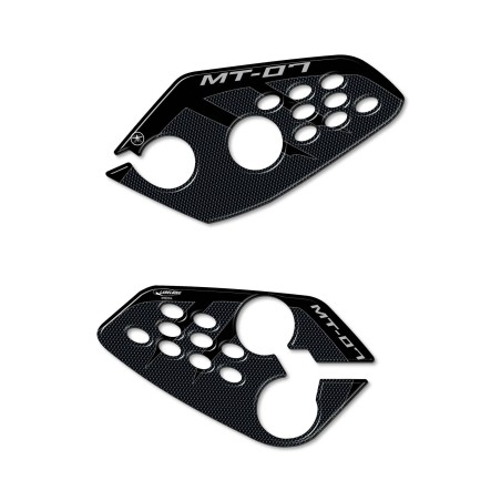 Adesivi 3D Protezioni Battitacco compatibili con Moto Yamaha Mt-07 2014-2023
