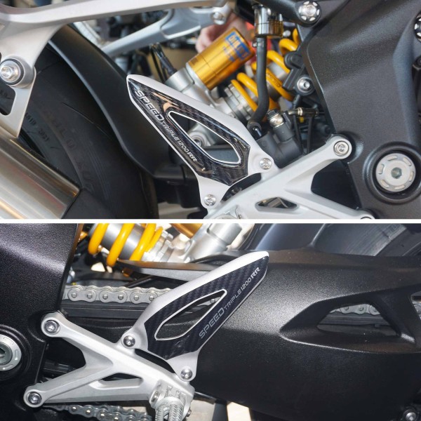 3D Heel Protector Stickers compatible avec Triumph Speed Triple 1200 RR