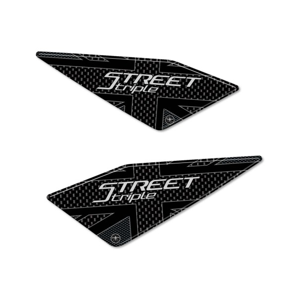 3D Heel Protector Stickers compatible with Triumph Street Triple 2017-24