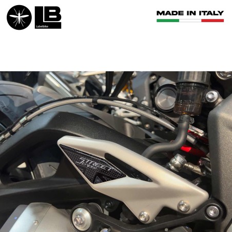 3D Fersenschützer Aufkleber kompatibel mit Triumph Street Triple 2017-24