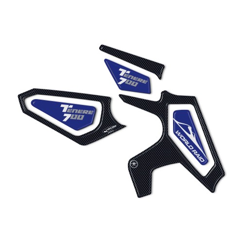 3D Heel Protector Stickers compatible with Yamaha tenere 700 2