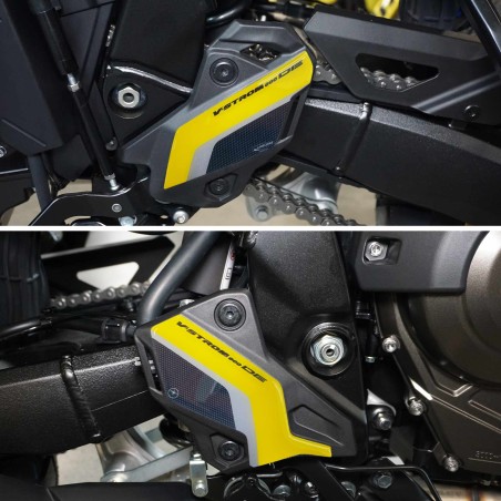 Aufkleber 3D Motorrad Fersenschützer kompatibel mit Suzuki V-Strom 800DE