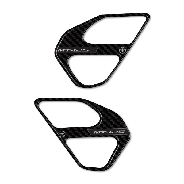 Adesivi 3D Protezioni Battitacco moto compatibili con Yamaha Mt-125 2020-2025