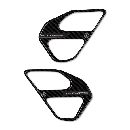 Adesivi 3D Protezioni Battitacco moto compatibili con Yamaha Mt-125 2020-2025