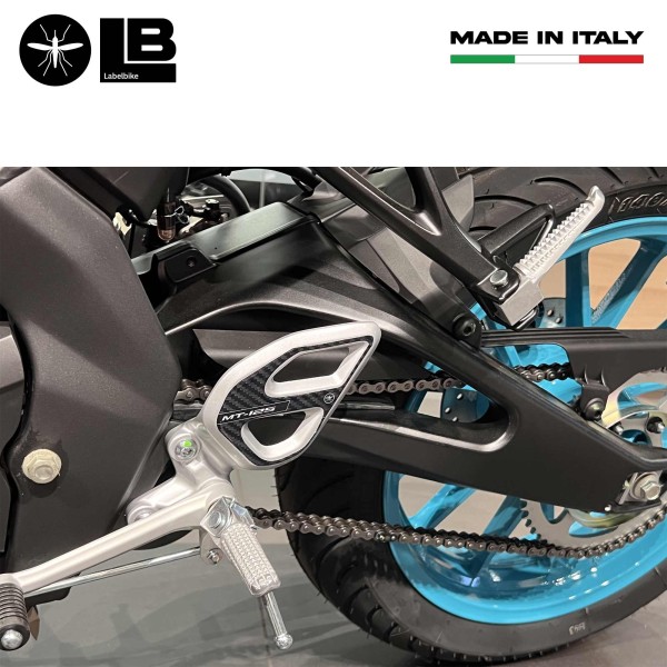 Adesivi 3D Protezioni Battitacco moto compatibili con Yamaha Mt-125 2020-2025