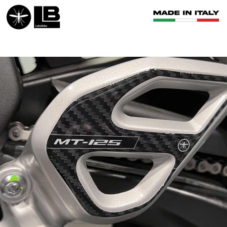 Adesivi 3D Protezioni Battitacco moto compatibili con Yamaha Mt-125 2020-2025