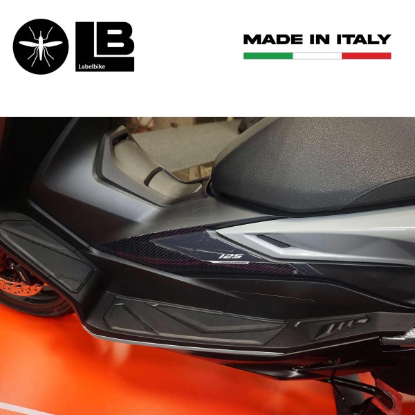 3D Stickers Boomerang side protectors compatible with Honda Forza 125 2022-23