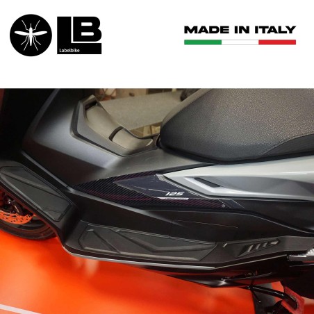 Stickers 3D Protections latérales Boomerang compatibles avec Honda Forza 125 2022-23