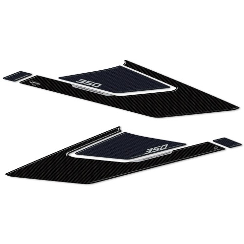 3D Aufkleber Boomerang Seitenprotektoren kompatibel mit Honda Forza 350 2022-25 2