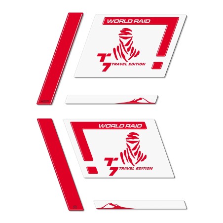 3D Stickers Side Bag Protectors compatible with Yamaha Tenere 700 motorbikes