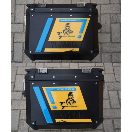 3D Aufkleber Seitenschutztaschen kompatibel mit Yamaha Tenere 700 Rally