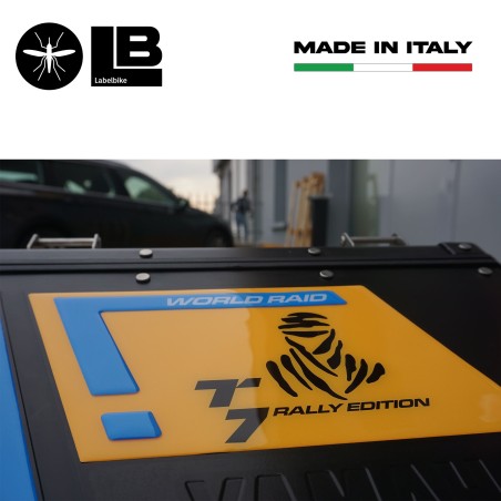 Adesivi 3D Protezioni Borse Laterali compatibili con Yamaha Tenere 700 Rally