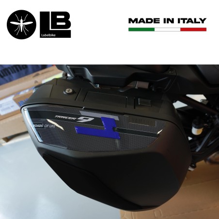 Adesivi 3D Protezioni Borse Laterali compatibili con Yamaha Tracer 9 2021-2024
