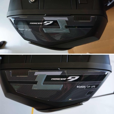 Adesivi 3D Protezioni Borse Laterali compatibili con Yamaha Tracer 9 2021-2024