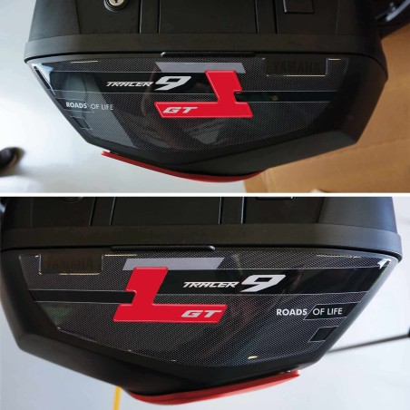 Adesivi 3D Protezioni Borse Laterali moto compatibili con Yamaha Tracer 9 GT
