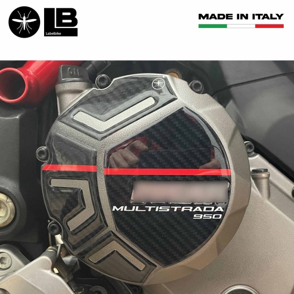 Adesivi 3D Protezioni carter moto compatibili con Ducati Multistrada 950 2019-21