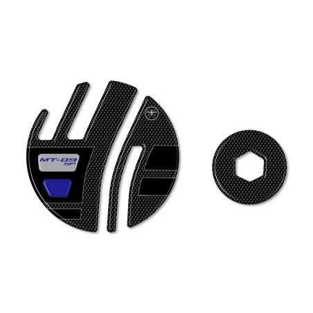 Pegatinas 3D Protectores de cárter de moto compatibles con Yamaha Mt09 Mt-09 SP 2021-25