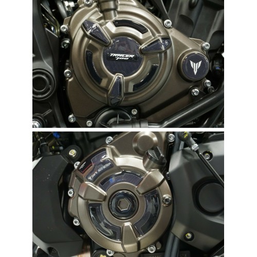 Adesivi 3D protezioni carter moto compatibili Yamaha Tracer 700 Tracer 7 2021-23