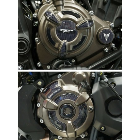 3D stickers motorbike crankcase protectors compatible Yamaha Tracer 700 Tracer 7 2021-23