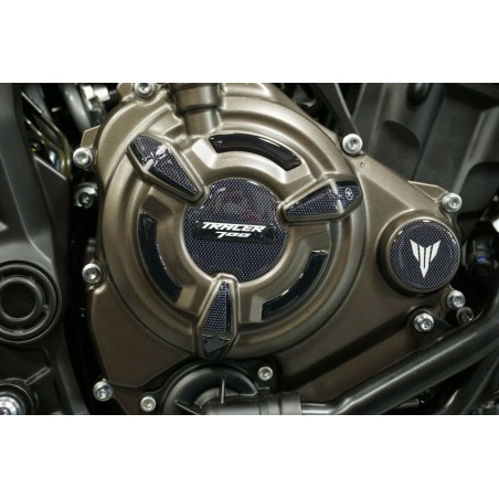 3D Aufkleber Motorrad Kurbelgehäuse Protektoren kompatibel Yamaha Tracer 700 Tracer 7 2021-23