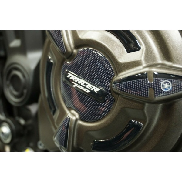 3D Aufkleber Motorrad Kurbelgehäuse Protektoren kompatibel Yamaha Tracer 700 Tracer 7 2021-23