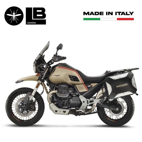 Adesivi 3D Protezioni Laterali compatibili con Moto Guzzi V85 TT 2019-2025